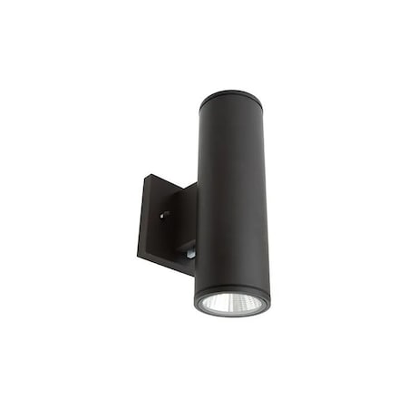 Westgate 3 in. 3CCT-Selectable LED Outdoor Cylinder Up/Downlight, 18W, Black WMC3-UDL-MCT-BK-DT